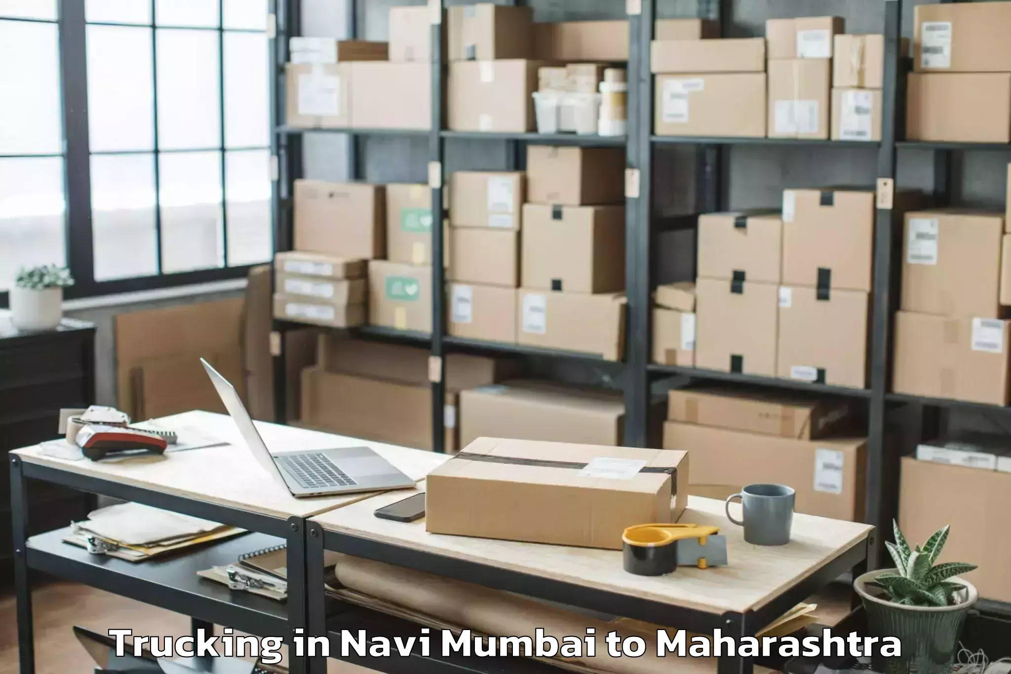 Top Navi Mumbai to Akkalkuva Trucking Available